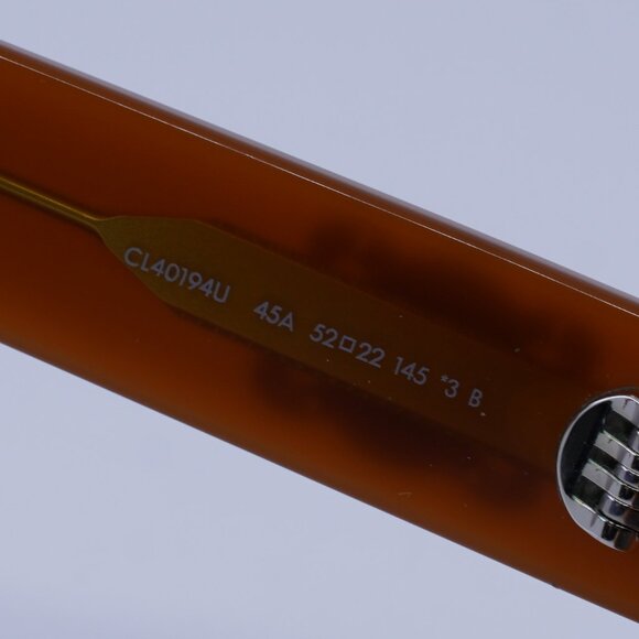 Celine CL40194U 45A Sunglasses Light Brown Oval Frame, Smoke Lenses - Picture 6 of 11